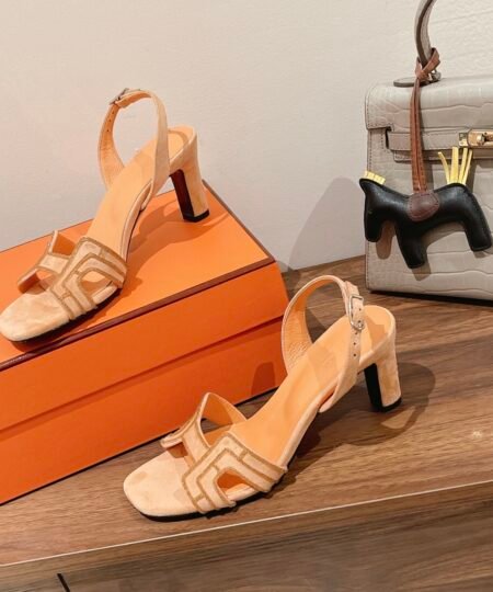 Hermes Premiere Sandal Beige For Women 2.7in/7cm