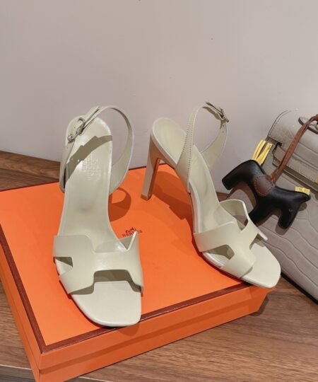 Alternative view of Hermes Ella Sandal White Grey For Women 4.1in/10.5cm