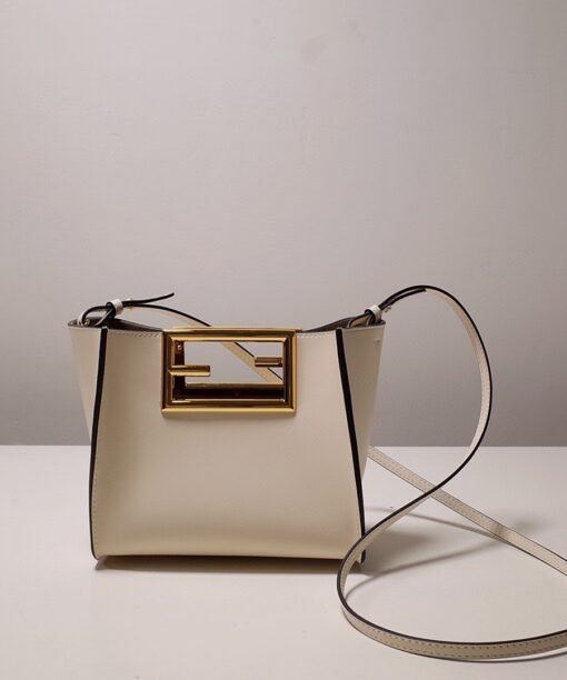 Fendi Way Small White Bag For Woman 20cm/8in