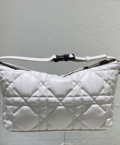Christian Dior Medium DiorTravel Nomad Pouch White For Women 8.5in/22cm CD S5554BMIG_M030