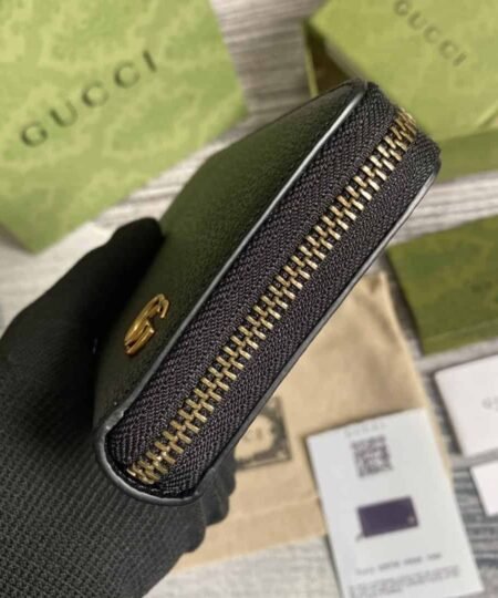 Alternative view of Gucci Ophidia GG Zip Around Wallet With Metal Hardware Black For Men 7.5in/19cm GG
