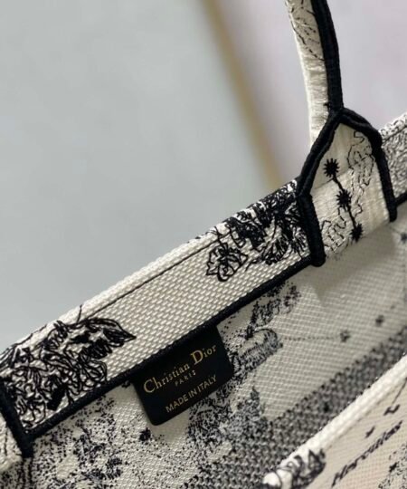 Alternative view of Christian Dior Medium Dior Book Tote Bag, Black/White For Women 36cm CD M1296ZRHZ_M941