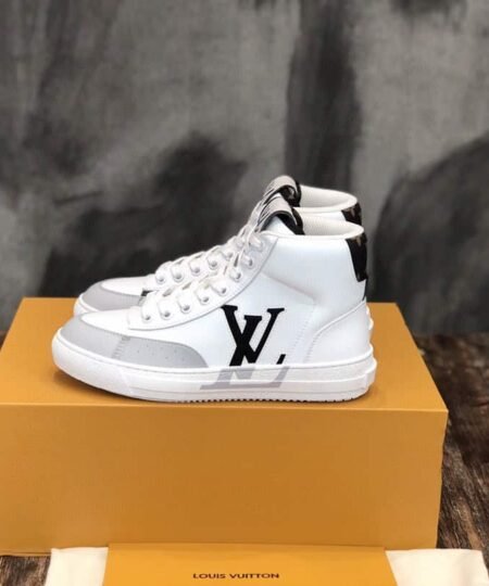 Louis Vuitton Charlie Sneaker Boot Mix Of Recycled And Bio Based Materials White For Women LV 1A9RYU