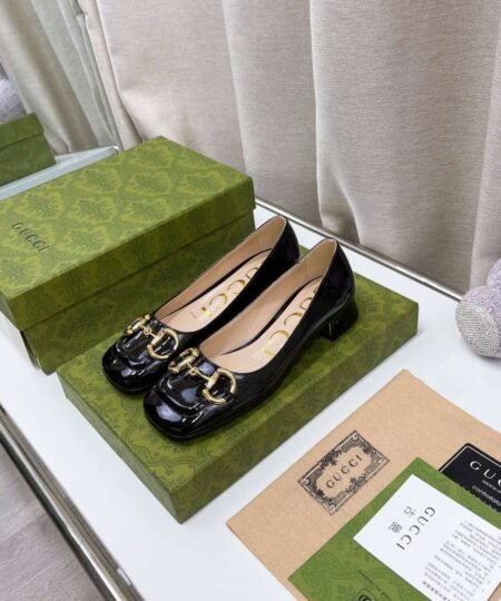 Alternative view of Gucci Women's Ballet Flat With Horsebit Black For Women GG 645600 C9D00 1000