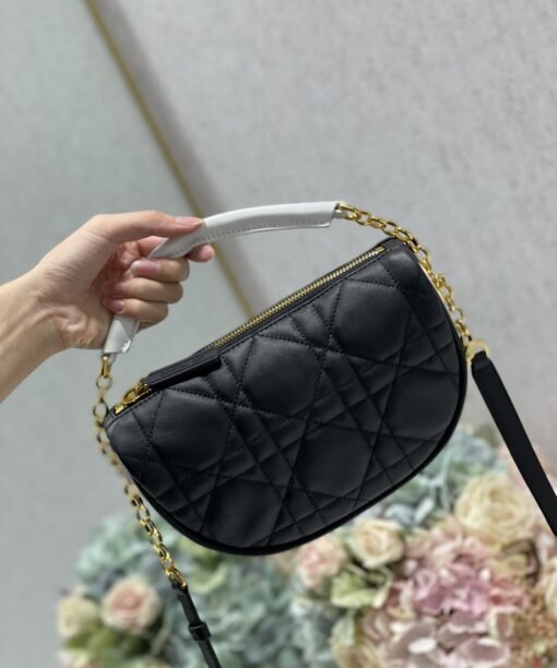 Christian Dior Small Dior Vibe Hobo Bag Black Cannage Black For Women 20cm CD M7200ONOA_M911