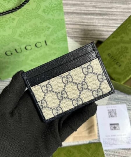 Alternative view of Gucci Card GG Case with Interlocking G Light Grey For Men 4in/10cm GG 673002 K9GSN 4075