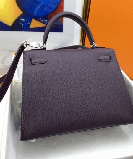 Alternative view of Hermes Kelly 25 Sellier Epsom Dark Purple Bag For Women, Women's Handbags, Shoulder Bags 10in/25cm