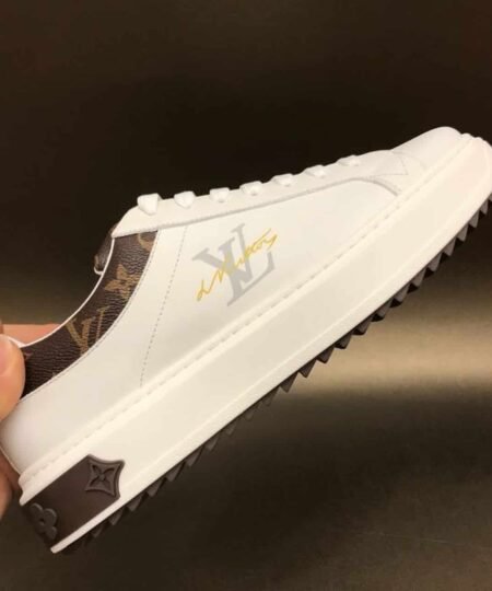Alternative view of Louis Vuitton Time Out Sneaker Monogram Canvas White/Brown For Women LV