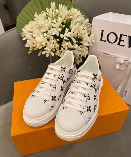 Alternative view of Louis Vuitton Time Out Sneakers White/Black For Women LV