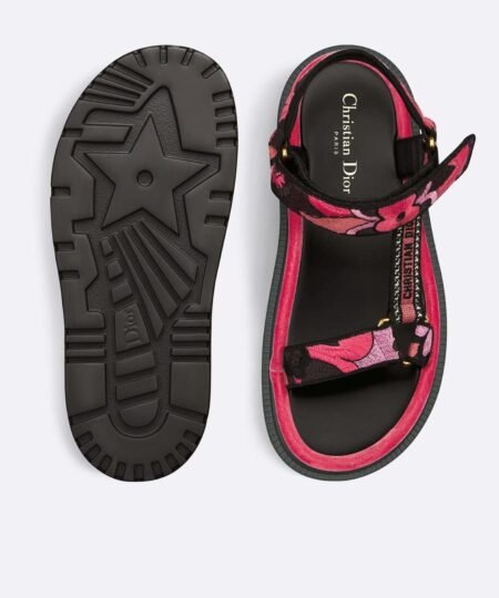 Alternative view of Dior D-Wave Sandal Pink Multicolor For Women KCQ903COM_S67P