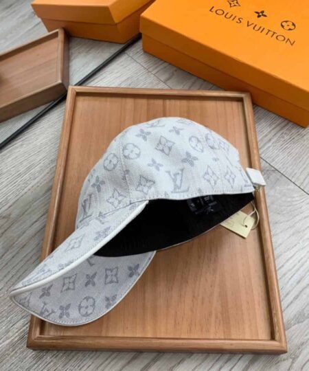 Alternative view of Louis Vuitton Monogram Jacquard Denim Cap Grey LV Cap