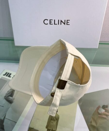 Alternative view of Celine Baseball Cap In Cotton Beige