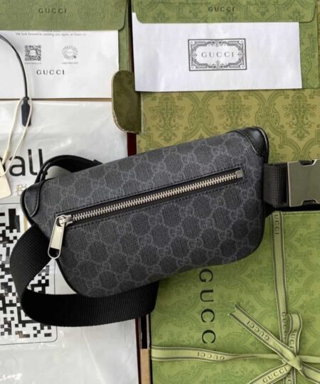 Alternative view of Gucci Belt Bag With Interlocking G Black GG Supreme Canvas For Men 9in/23cm GG ?682933 92THN 1000