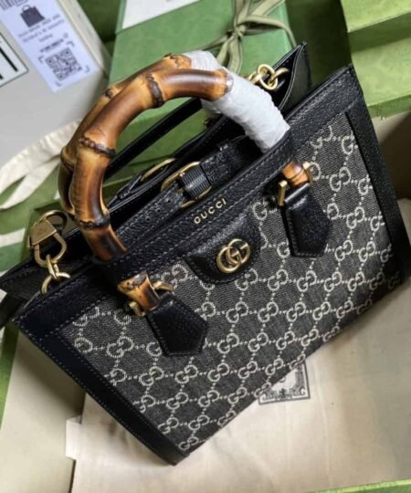 Alternative view of Gucci Diana Small Tote Bag Black For Women 10.6in/27cm GG 660195 17QDT 3177