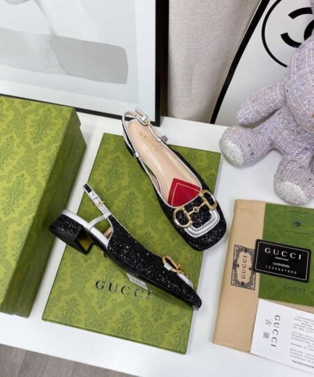 Alternative view of Gucci Lovelight Slingback With Horsebit Black For Women GG