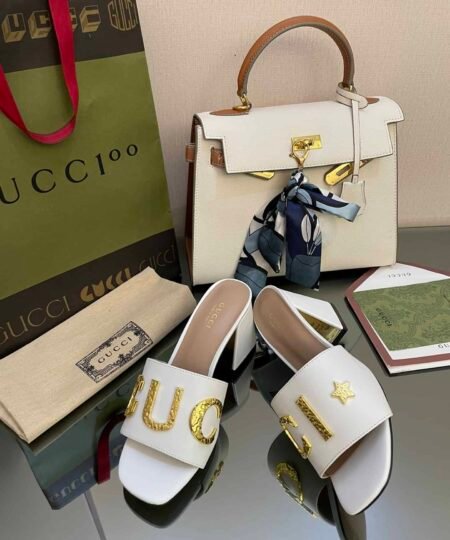 Gucci Women's 'Gucci' Slide Sandal White For Women GG