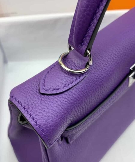 Alternative view of Hermes Kelly 25 Retourne Togo Purple Bag For Women, Women's Handbags, Shoulder Bags 10in/25cm