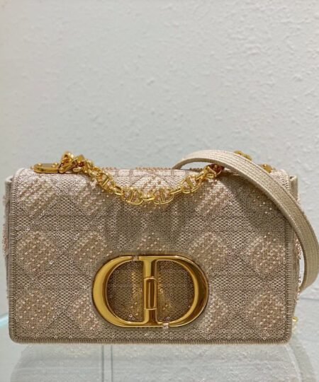 Christian Dior Medium Dior Caro Bag Yellow For Women 25.5cm/10in CD