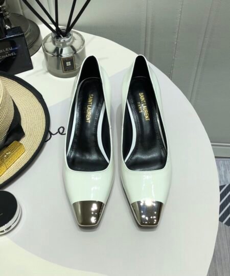 Saint Laurent Women's Blade Slingback Pumps White For Women YSL