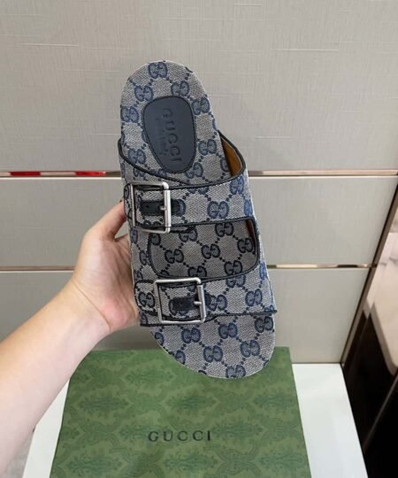 Alternative view of Gucci Women's Slide Sandal With Straps Grey For Women GG