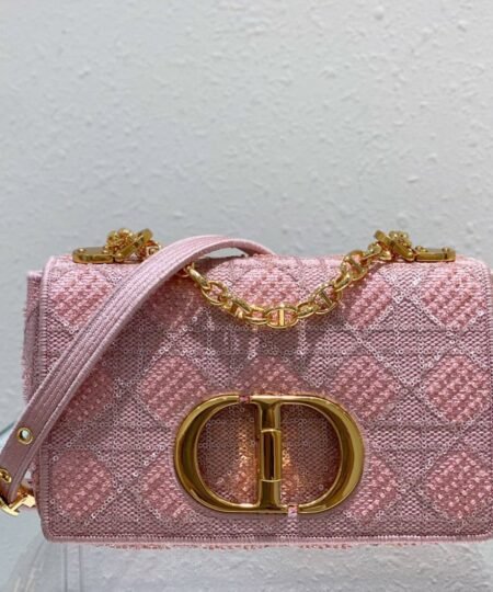 Christian Dior Medium Dior Caro Bag Pink For Women 25.5cm/10in CD