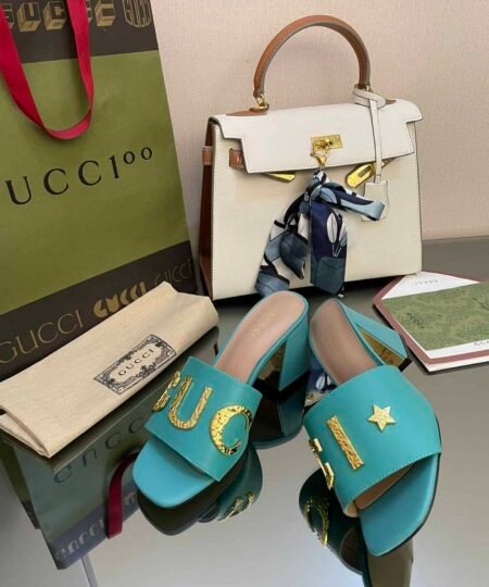 Gucci Women's 'Gucci' Slide Sandal Jade Green For Women GG