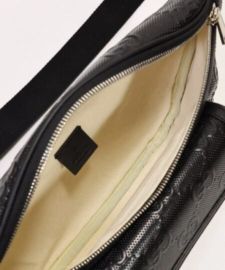 Alternative view of Gucci Embossed Belt Bag Black For Men 11in/28cm 645093 1W3CN 1000