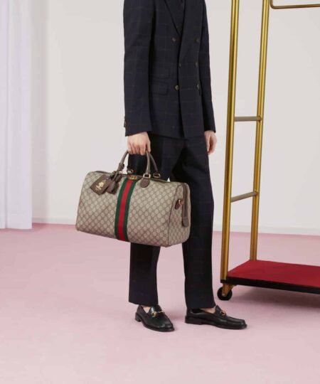 Alternative view of Gucci Savoy Medium Duffle Bag Beige For Men 17.3 In/ 44 Cm 547953 9C2ST 8746