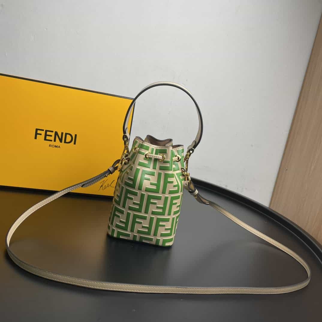 Fendi Mon Tresor Green Mini Bag For Woman 18cm/7in - Image 5