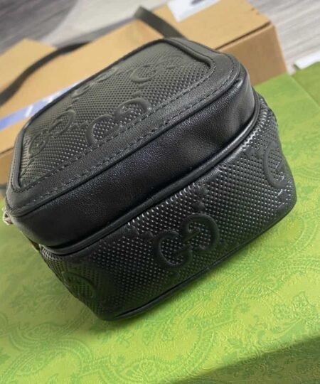 Alternative view of Gucci GG Embossed Mini Bag Black GG Embossed For Men 6.7in/17cm GG 658553 1W3AN 1000