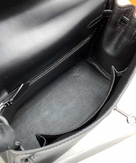 Alternative view of Hermes Kelly 25 Swift Black Bag For Women, Women's Handbags, Shoulder Bags 10in/25cm