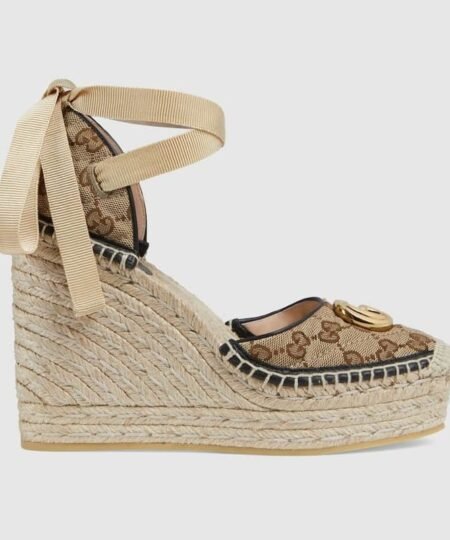 Alternative view of Gucci Women GG Matelasse Platform Espadrille - 621240 HVK60 9764