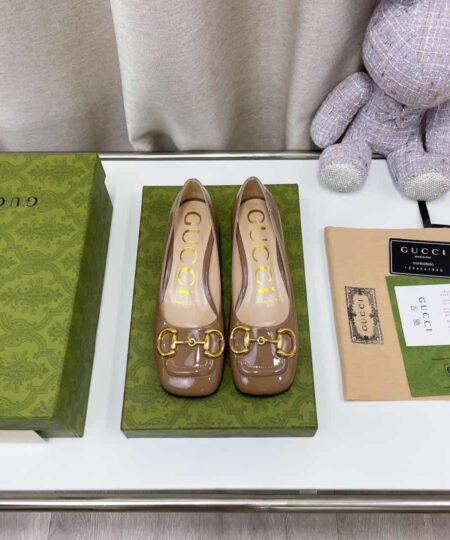 Gucci Women's Ballet Flat With Horsebit Green For Women GG