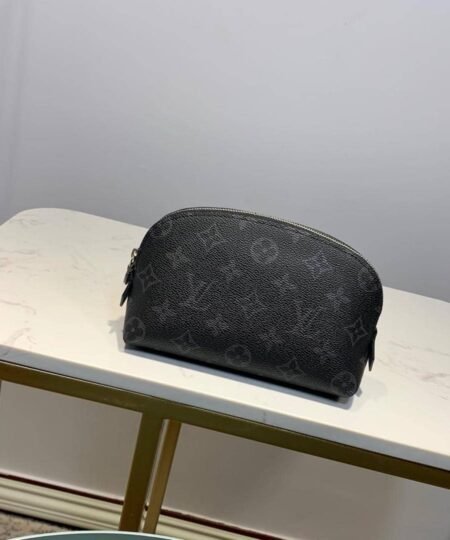 Alternative view of Louis Vuitton Cosmetic Pouch PM Monogram Eclipse Canvas For Women, 7.5in/19cm LV