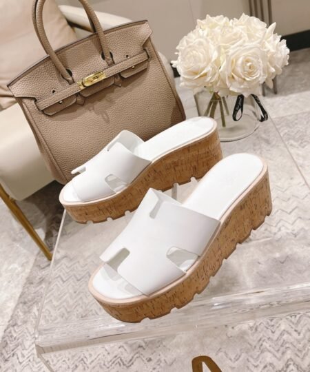 Hermes Eze 30 Sandal White For Women, Women's Shoes H221026Z 90380