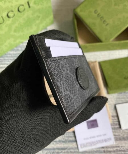 Alternative view of Gucci Card Case with Interlocking G Black For Men 4in/10cm GG 673002 92TCN 1000