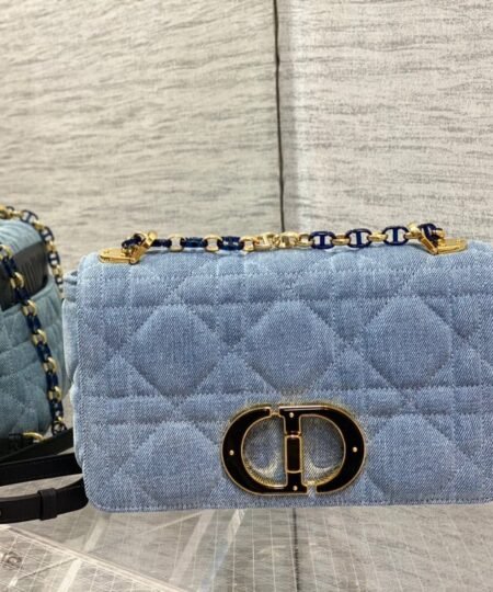 Christian Dior Medium Dior Caro Bag Blue For Women 25.5cm/10in CD M9242WTJF_M928