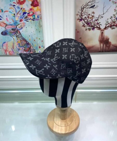 Louis Vuitton Monogram Jacquard Denim Cap Black LV Cap