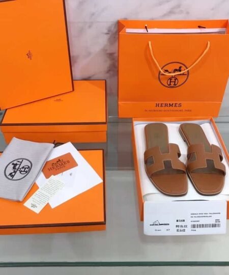 Alternative view of Hermes Oran Sandal Brown For Women, Women's Shoes H021056Z