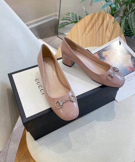 Gucci Women's Ballet Flat With Horsebit Pink For Women GG