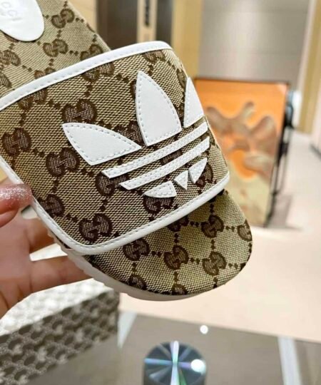 Alternative view of Gucci x Adidas Women's GG Platform Sandal Beige For Women GG