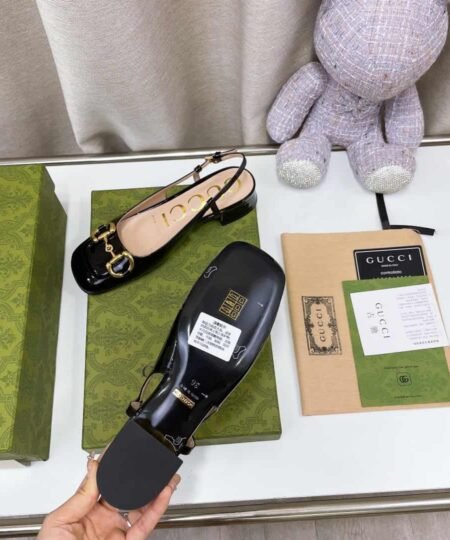 Alternative view of Gucci Women's Slingback With Horsebit Black For Women GG