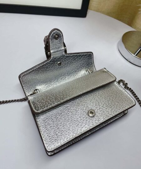 Alternative view of Gucci Dionysus Super Mini Bag Silver For Women, Women’s Bags 6.5in/17cm GG 476432 1TRBN 8173
