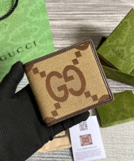 Gucci Jumbo GG Wallet Brown For Men 4.3in/11cm GG 699308 UKMBG 2572