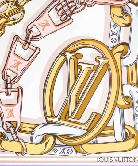 Alternative view of Louis Vuitton Bejewelled Square 90 Beige For Women M77655