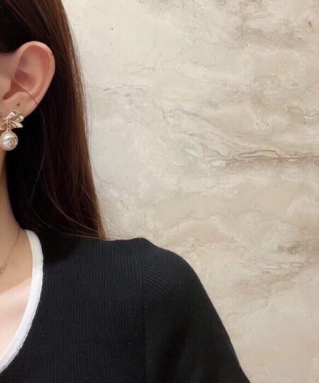 Alternative view of Chanel Bow Earrings Gold For Women