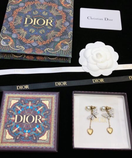 Alternative view of Dior Butterfly Earrings Gold Tone For Women