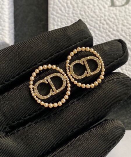 Alternative view of Dior CD Earrings Gold Tone For Women
