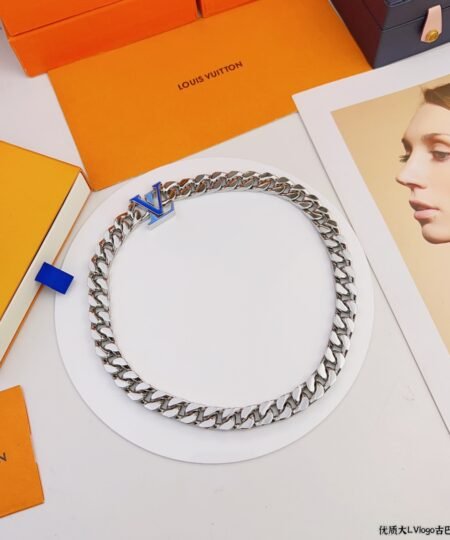 Alternative view of Louis Vuitton Chain Necklace Silver For Women