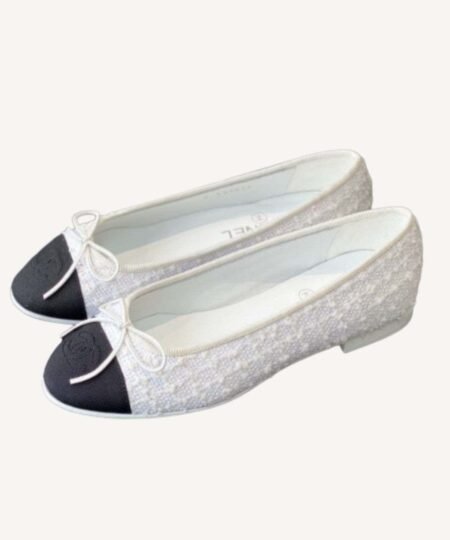 Chanel Ballet Flats White For Women